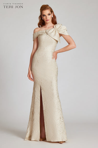 Teri jon outlet silver gown