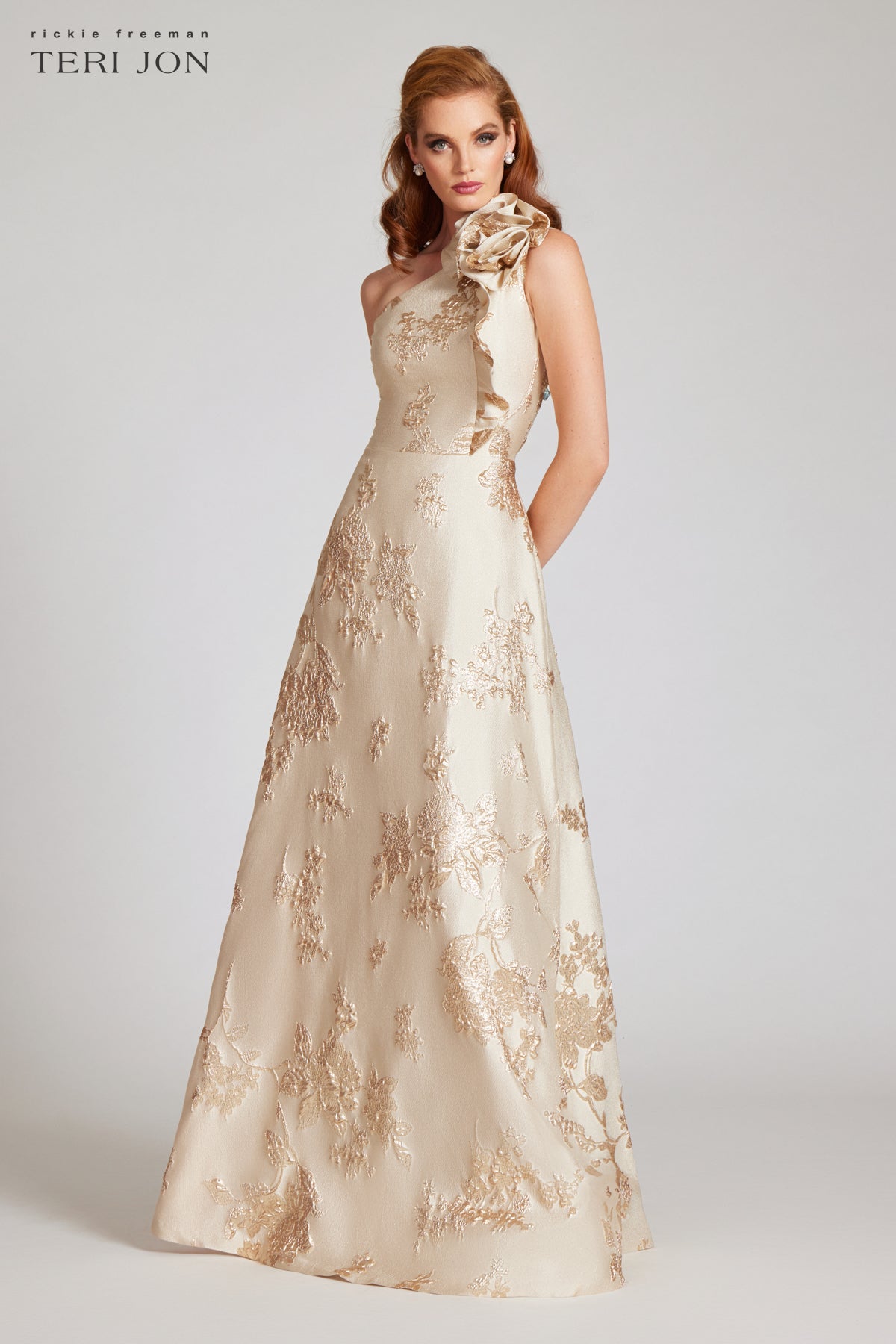 Teri jon gold clearance gown