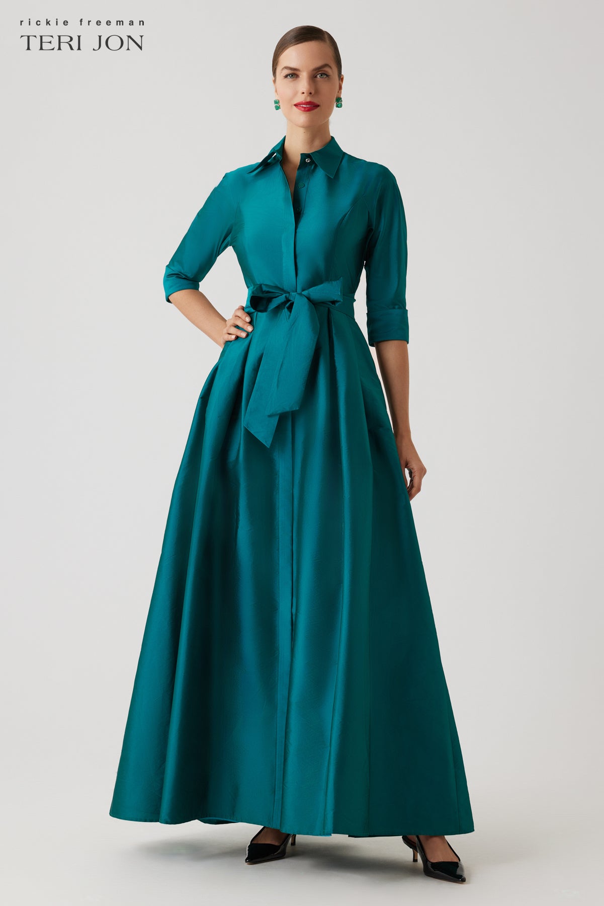 Taffeta Shirt Waist Gown