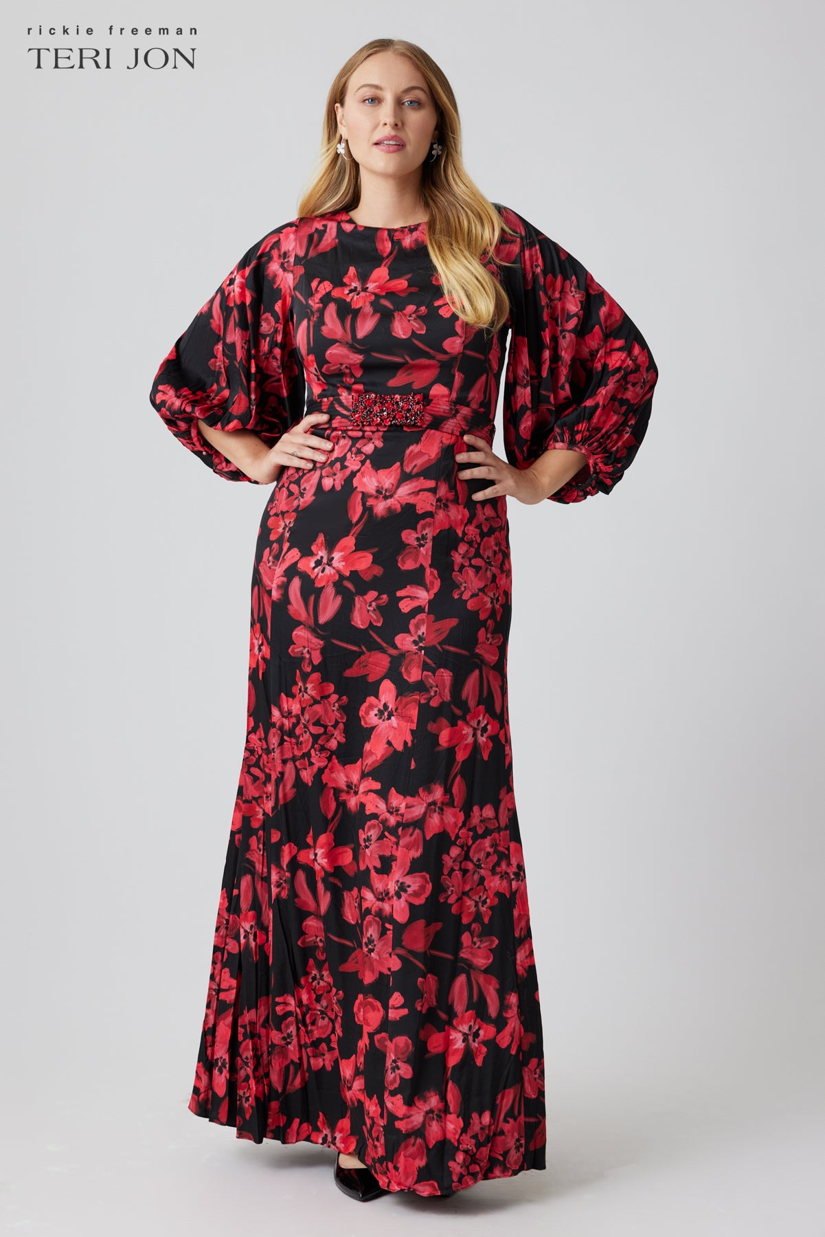 Black Red plus size image