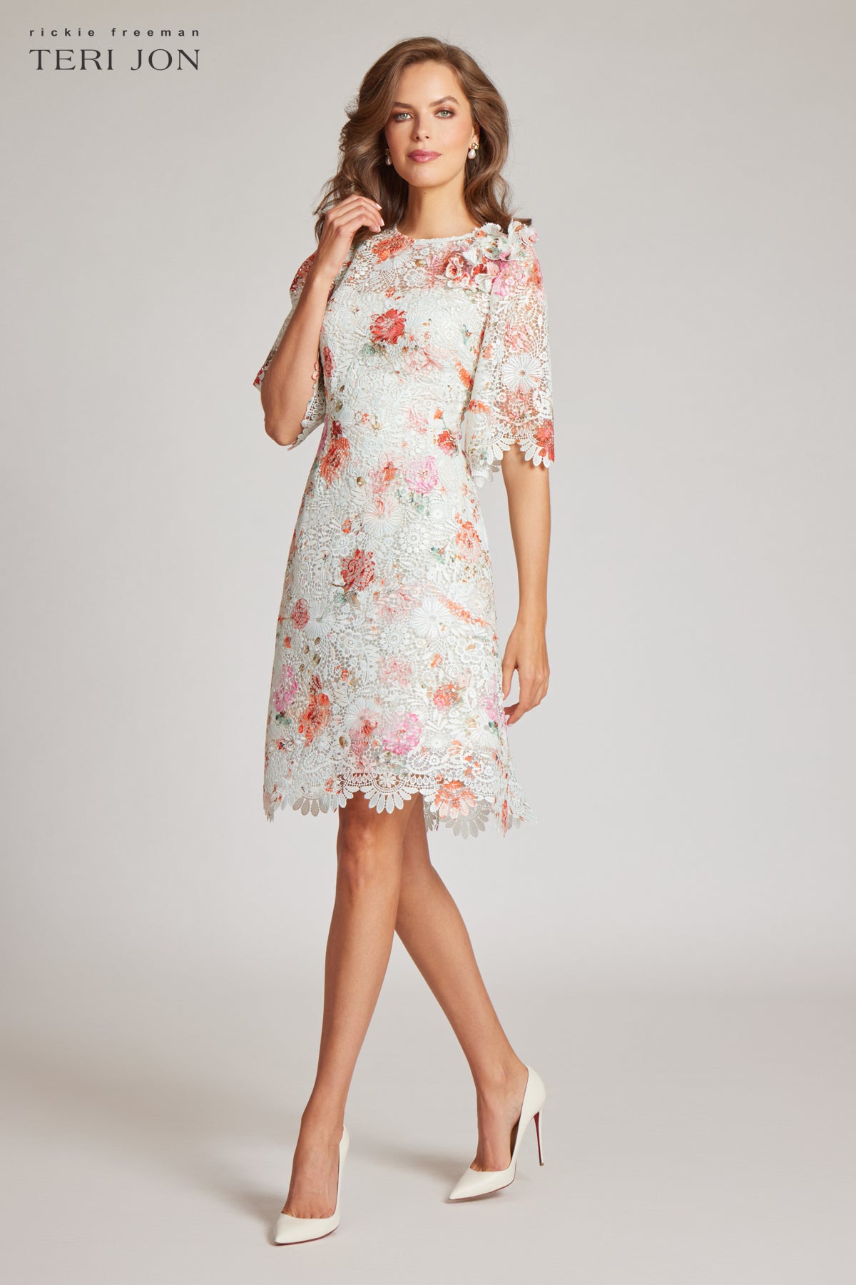 Printed Lace Dress Terijon